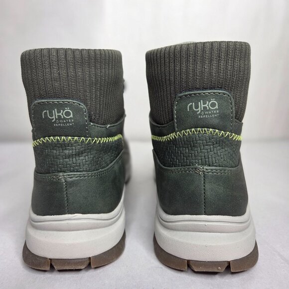 NWT Ryka Women's Brae 2 Alpine Green Faux Leather Short Boots - Picture 3 of 7